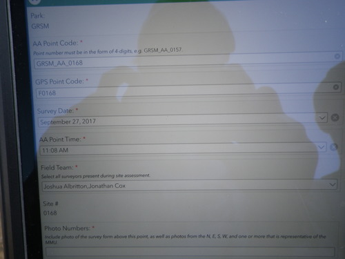 GRSM Accuracy Assessment. Plot Code: GRSM_AA_0168_1