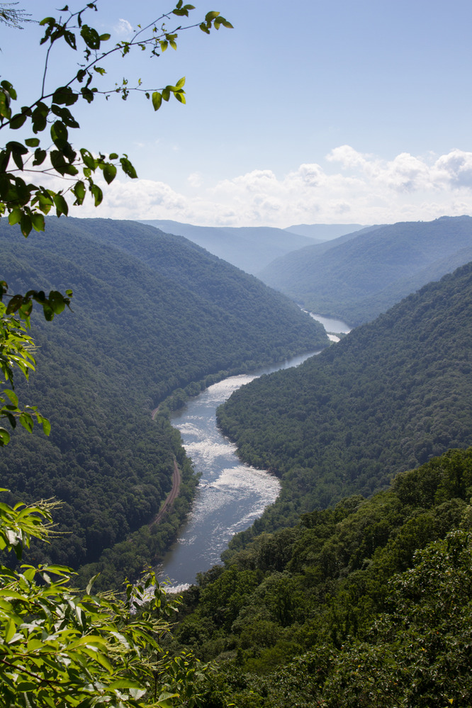 view of the river and gorge