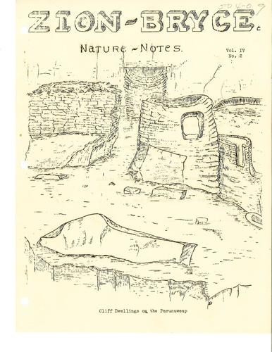 ZION 12259 Zion Bryce Nature Notes Vol4 No2 1932 May NPSONLY