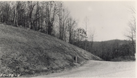 Flattened and seeded slopes at intersections of Virginia Secondary Route 616