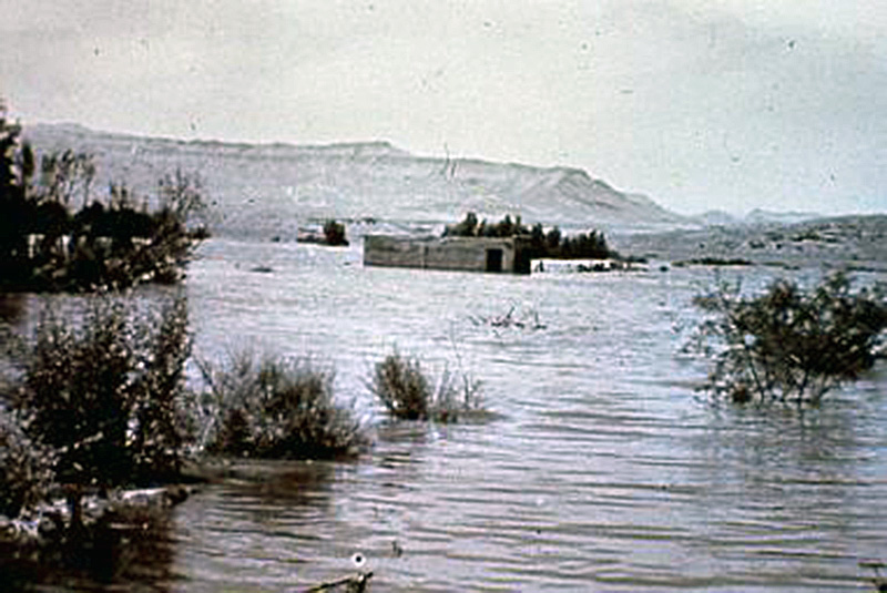 st thomas garage being flooded