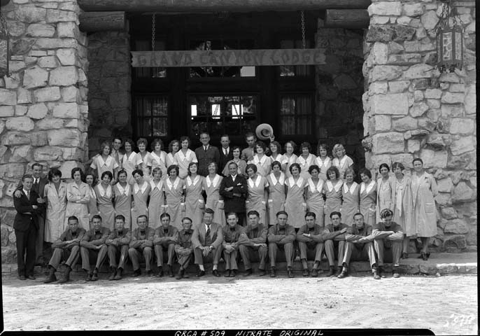 00509 Grand Canyon Historic_ North Rim Lodge Personnel c. 1930