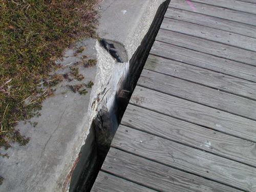 Marina bulkheads at Everglades National Park, Flamingo District in December 2006