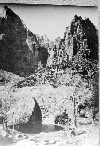 BW Photos of the Court of the Patriarchs - 35mm.