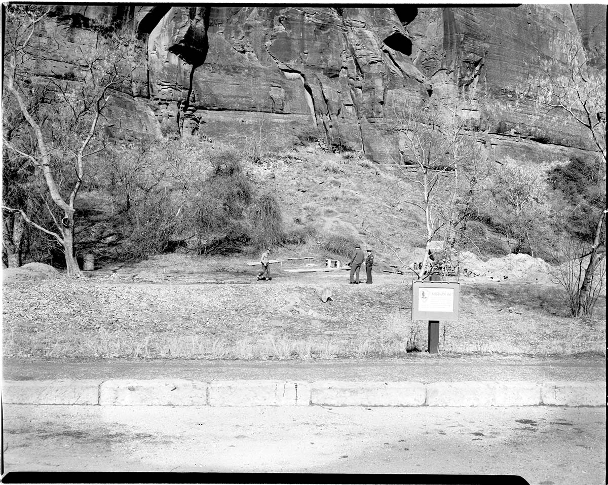 Site for the proposed comfort station at the Temple of Sinawava.