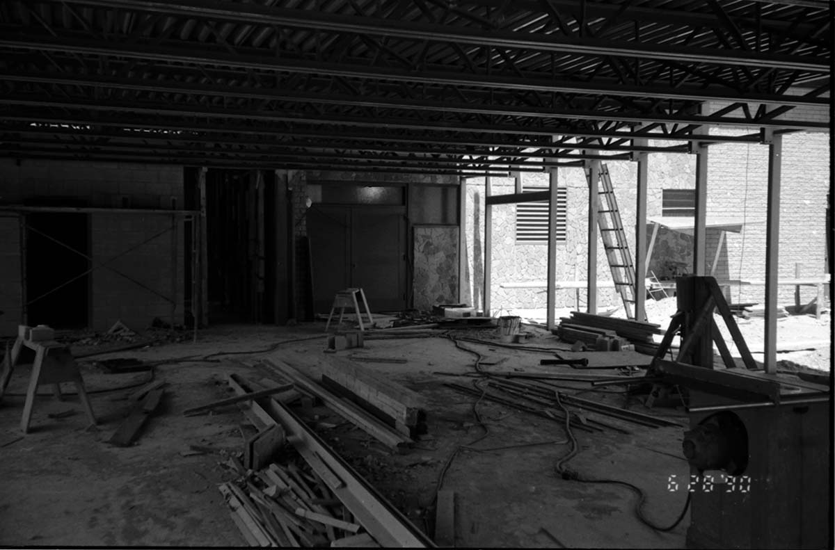 Construction of headquarters addition.