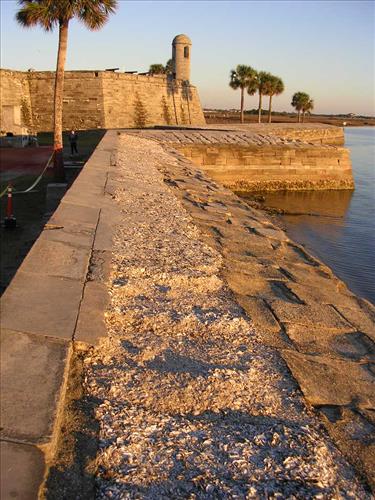 Water battery at Castillo de San Marcos National Monument in January 2008