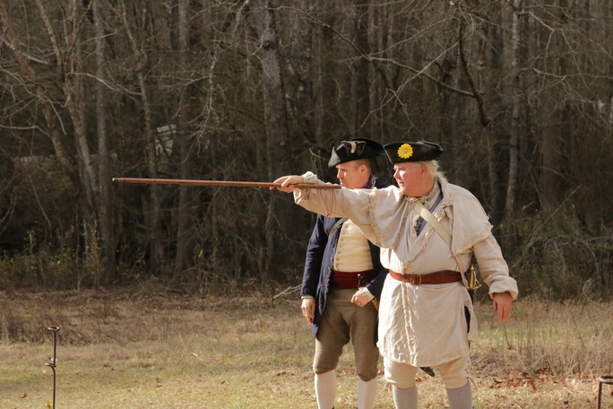 Patriot commanders prepare for battle. 