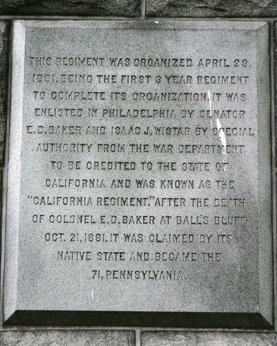 71st Pennsylvania Infantry Monument