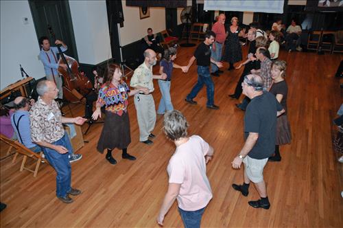 Contra dancers at Cuyahoga Valley National Park