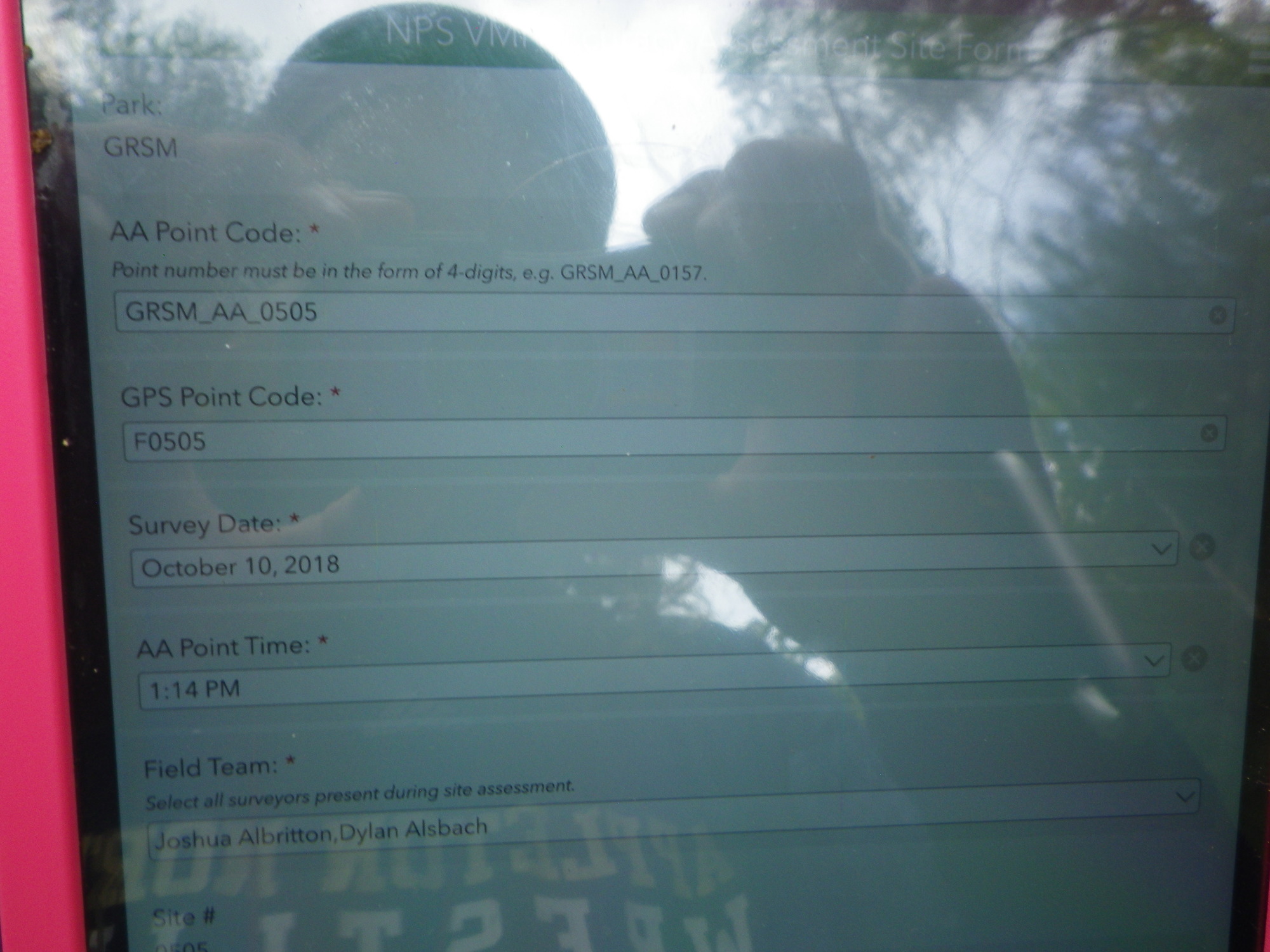 GRSM Accuracy Assessment. Plot Code: GRSM_AA_0505_1
