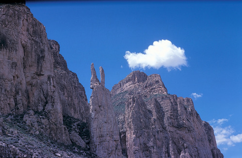 Notable formation seen in Boquillas Canyon