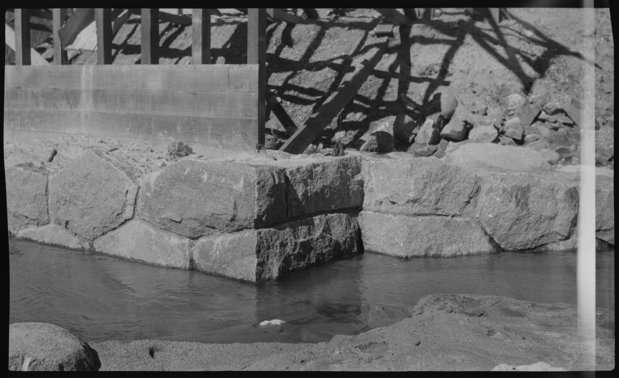 Chalone Creek Bridge Abutment Construction