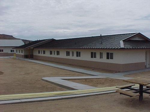 Photos of Hole in the Wall Fire Center Buildings. Mojave National Preserve