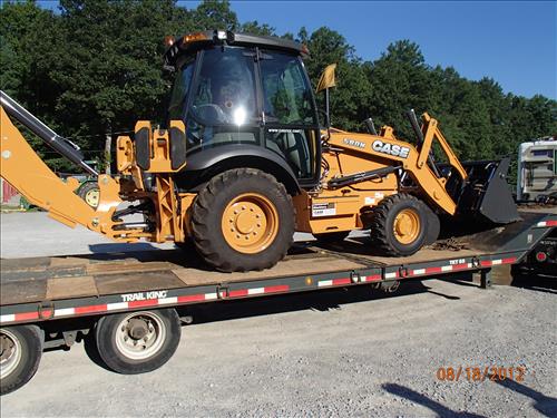 New Case Backhoe arrived at Big South Fork NRRA on August 20, 2012.