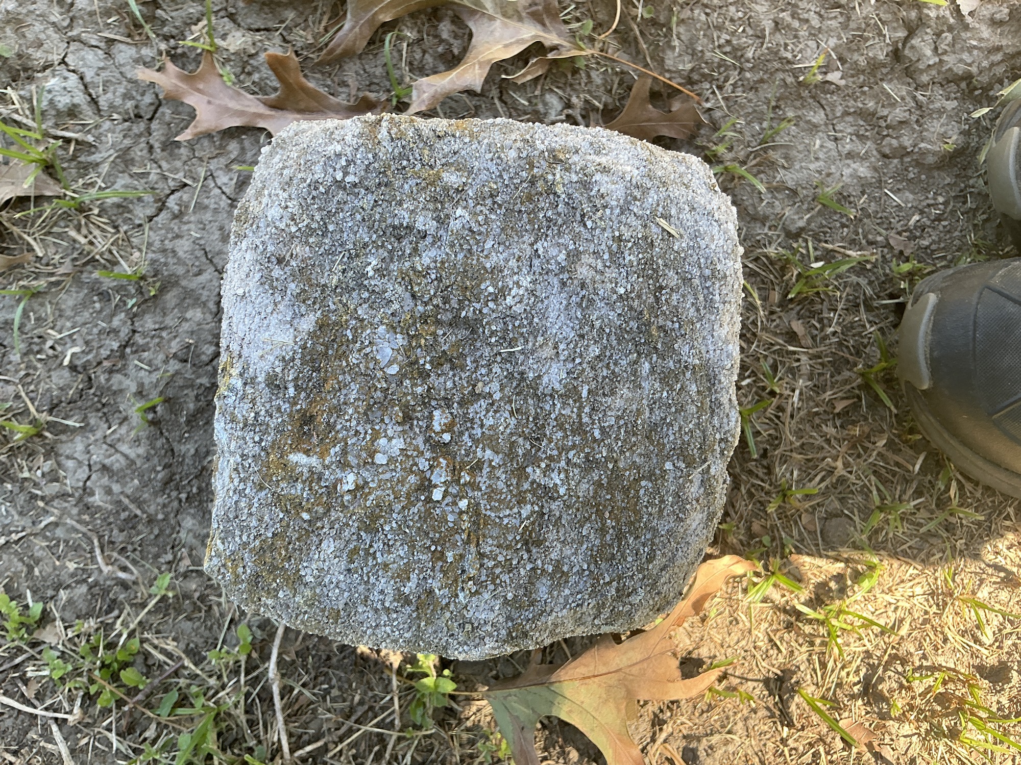 Top of flat marble marker