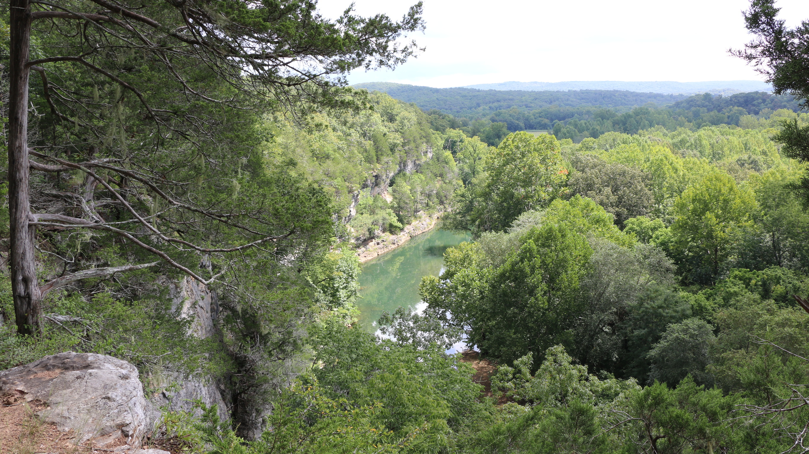 A view of the Buffalo River from Goat Bluff at Erbie