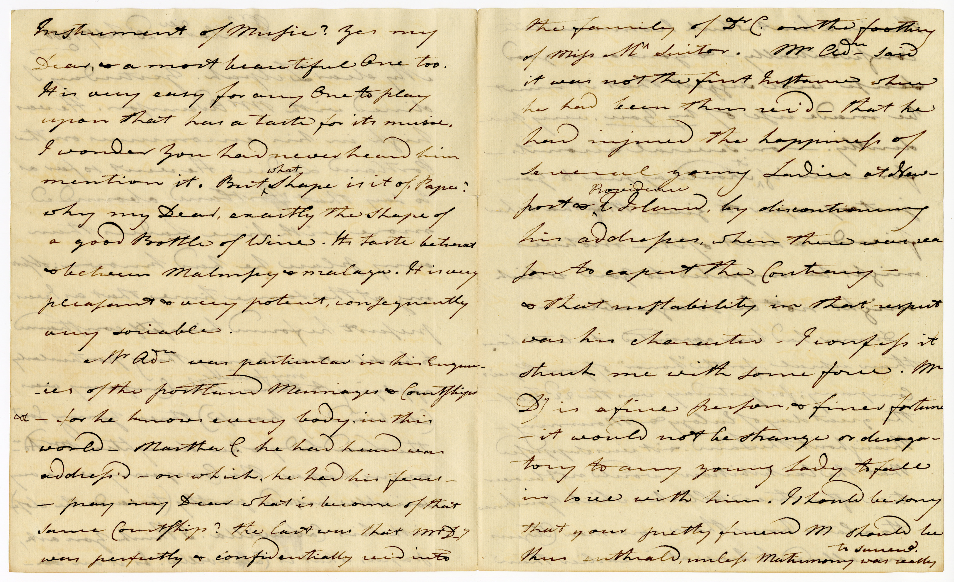 Manuscript letter