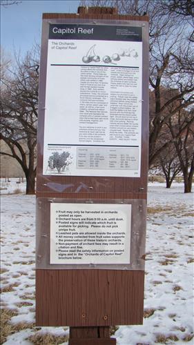 Captiol Reef National Park Wayside Exhibit Inventory January 2009 Group 4