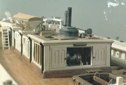 Details of the model of Kohala (built 1901; barkentine, 4m), circa 1974-1984