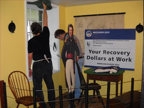 Install Interior Storm Windows and Exterior Shutters at Fort McHenry in November 2009