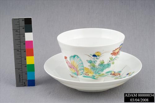 China Teacup and Saucer from the Adams National Historical Park Collection