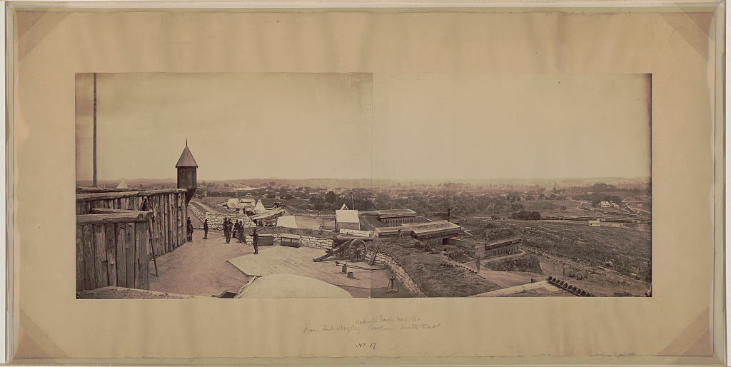 Photograph from a fort overlooking Nashville.