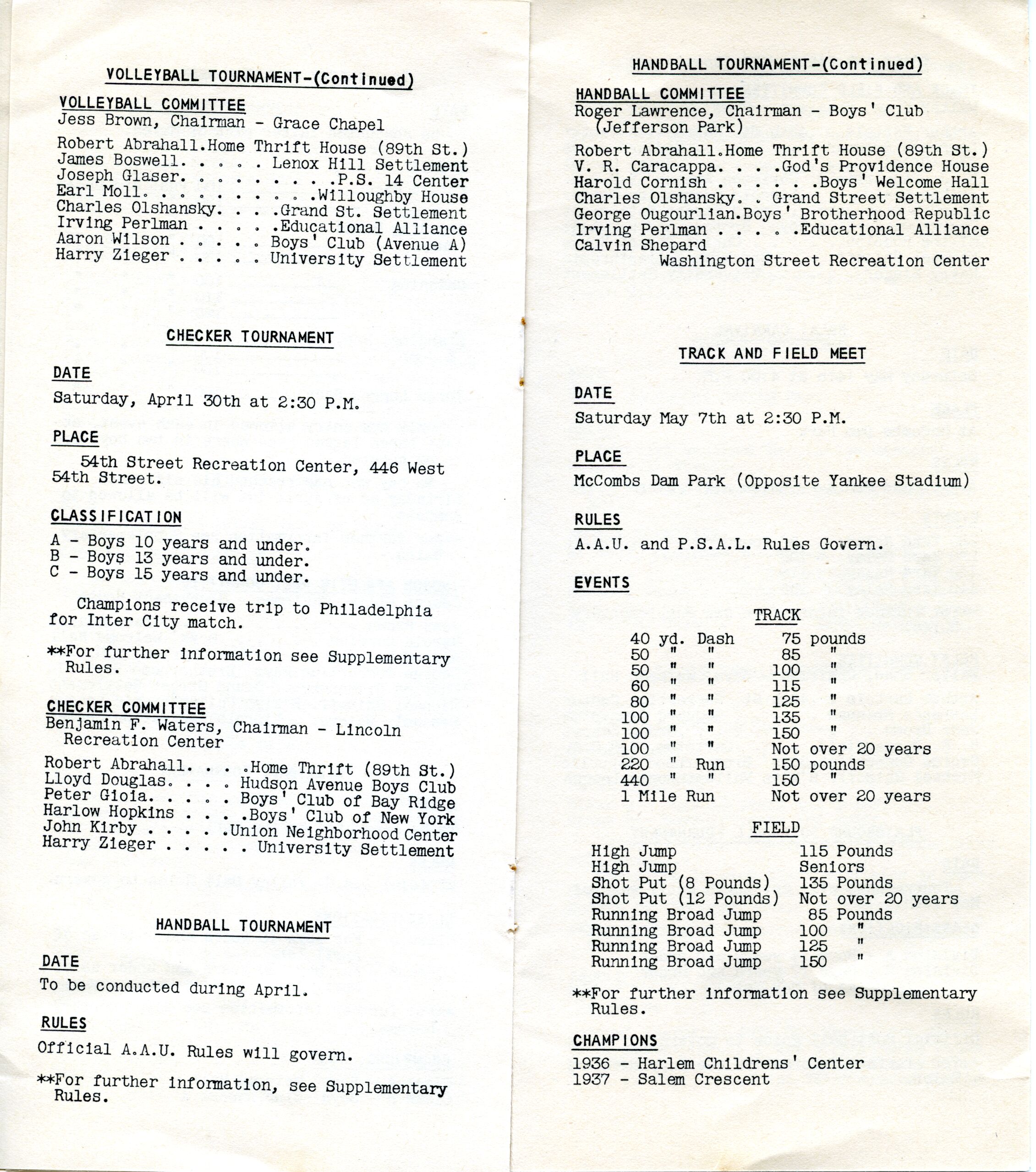 Booklet, Boys' Athletic League, 1938 p.7.tif