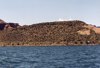 Photograph of river-cut terrace near Oak Canyon, Glen Canyon National Recreation Area.
