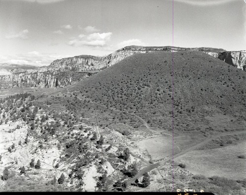 View looking northeast from Spendlove Knoll, for boundary change.