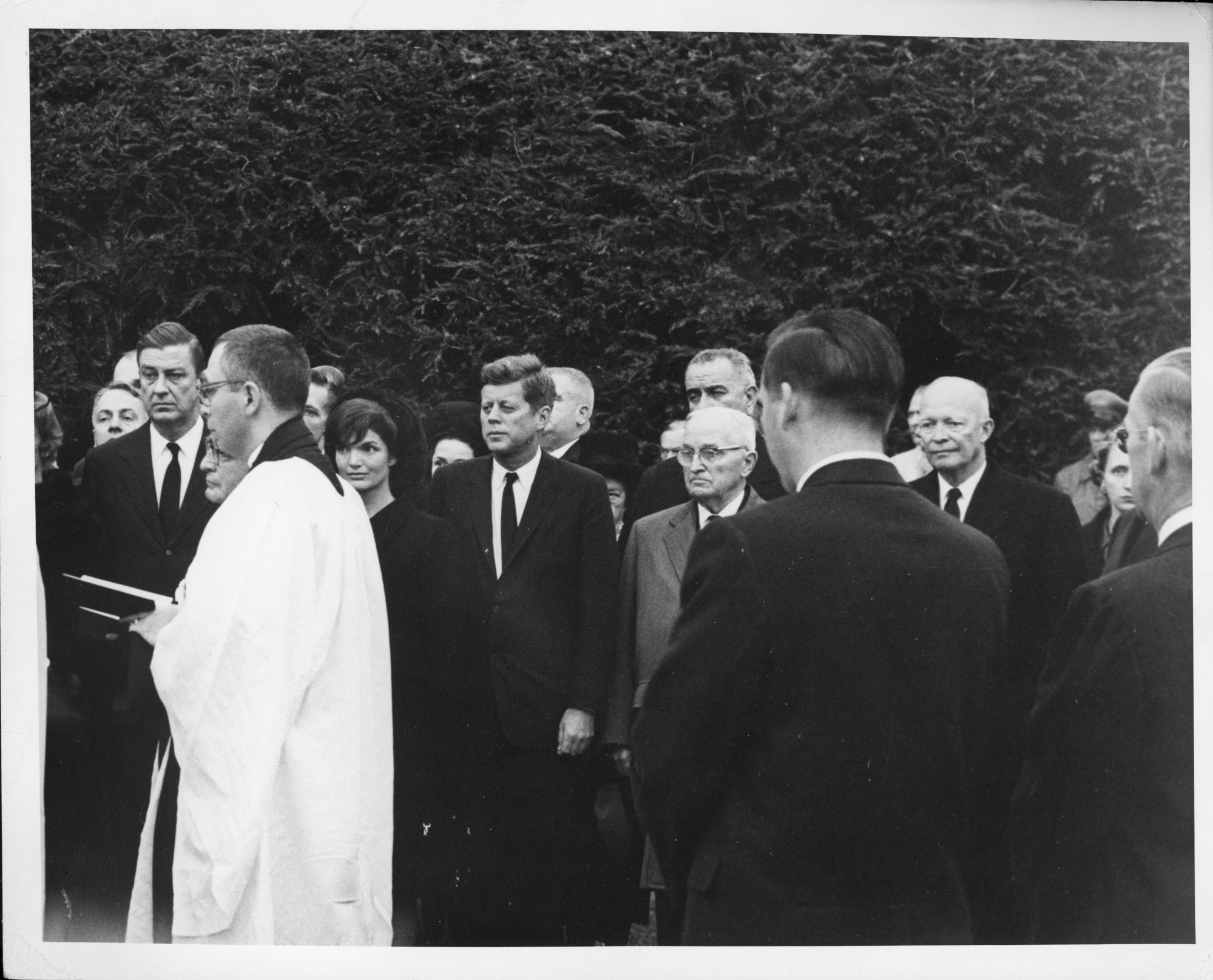 Funeral Services of Eleanor Roosevelt, Rose Garden, Hyde Park, N.Y. November 10, 1962