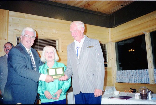 Color Photos of awards ceremony.