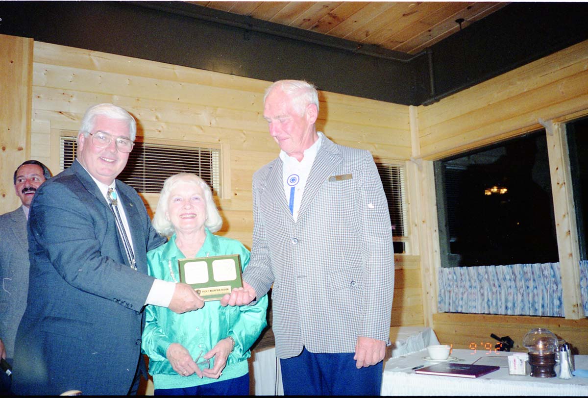 Color Photos of awards ceremony.