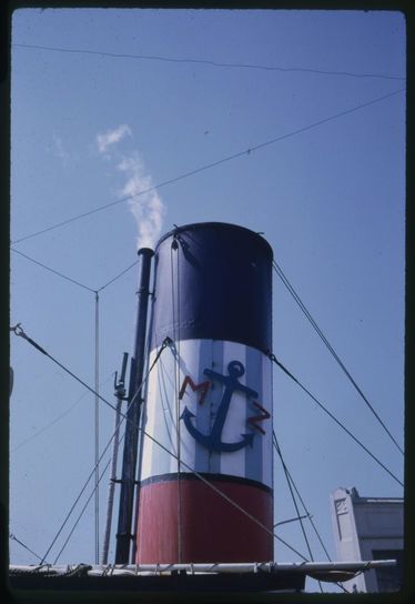 Various views of the Eppleton Hall (built 1914; tugboat) at dock in San Francisco upon her arrival from Newcastle, England, March 24, 1970