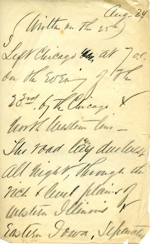 Journal, Dorr, August 24 p.1