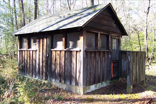 Rehabilitation of Camp 2 Ball Field Latrine at Prince William Forest Park in June 2009