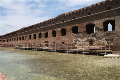 Stabilize Fort Jefferson Phase 2; Before, During, and After Treatment