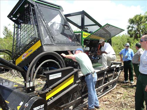 Gyro Trac used for fuels reduction at Big Cypress National Preserve