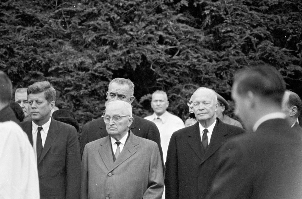 Funeral Services of Eleanor Roosevelt, Rose Garden, Hyde Park, N.Y. November 10, 1962