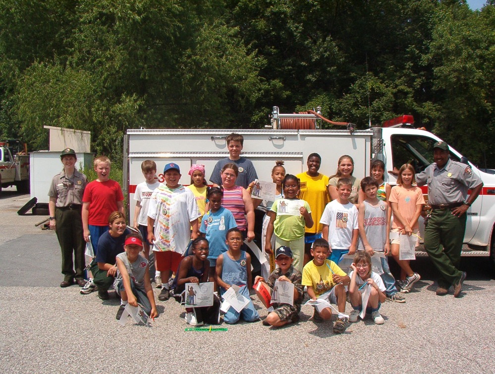 Jr Rangers Visit Fire Station