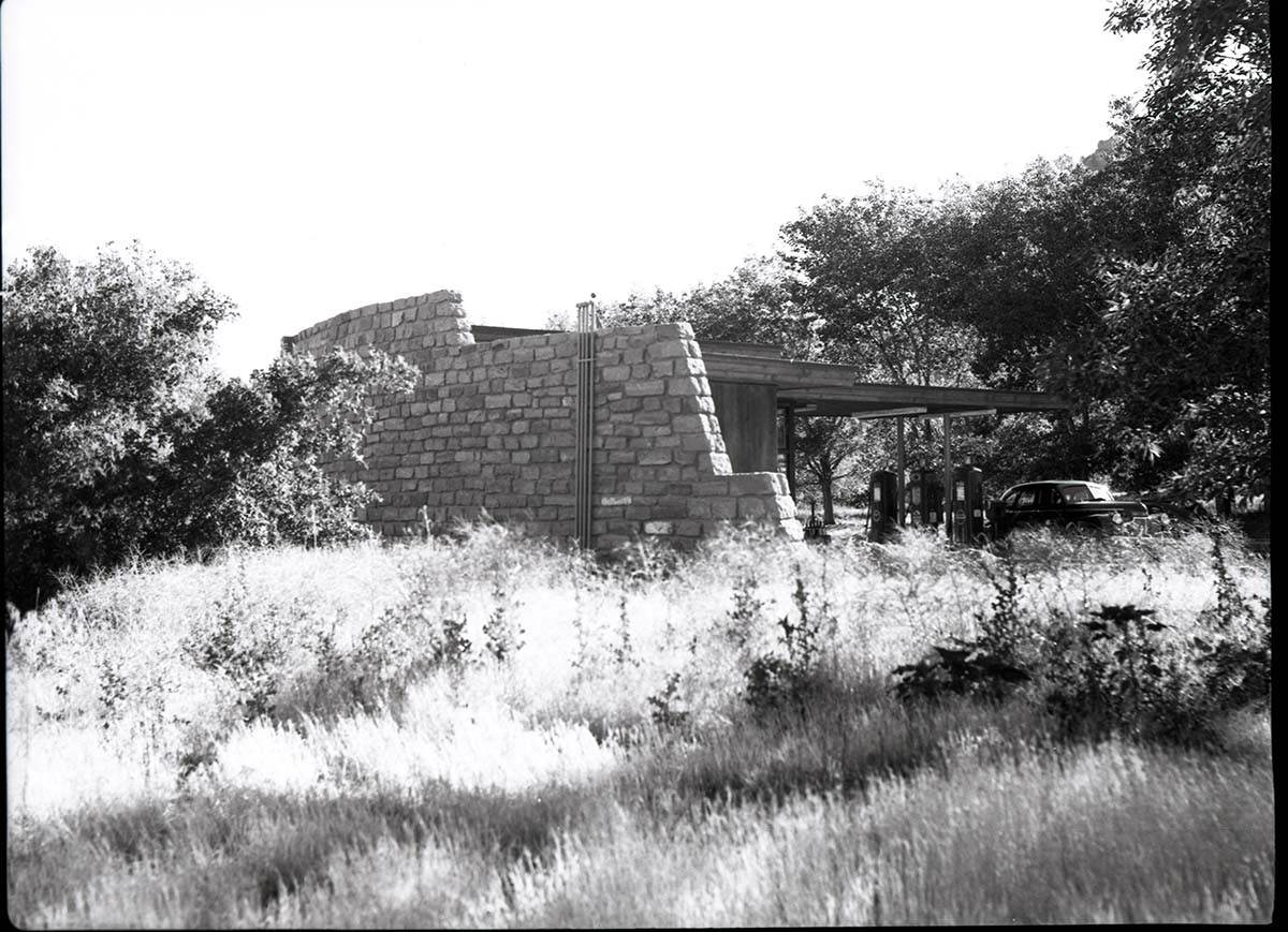 Standard Stations, Inc. service station located near South Campground in the park.
