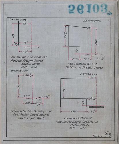 56103.LB--clearance sketches--Structures less than 8 feet from center line of track or less than 22 feet above top of rail [Group 08]