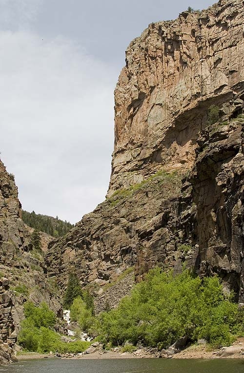 Curecanti Creek and Pioneer Point seen from Morrow Point Reservoir.