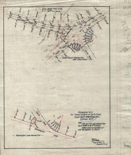 Schedule No.2 for Paved Gutters on Earth Road