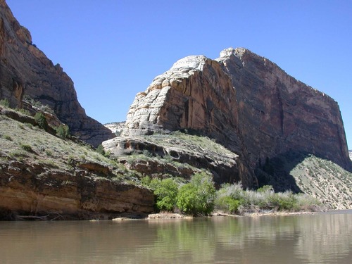 The mouth of Sand Canyon on the Yampa River