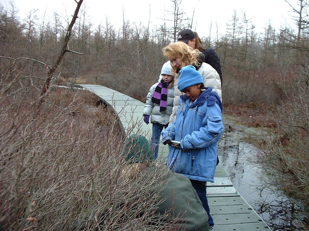 Picture of a Ranger led walk through Pinhook Bog.