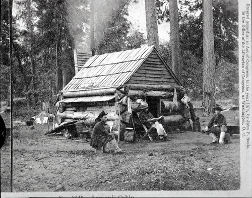 Copy Neg: July 1985 by Michael Dixon. Detail of RL-16,443. Caption: "No. 1245. Lamon's Cabin."