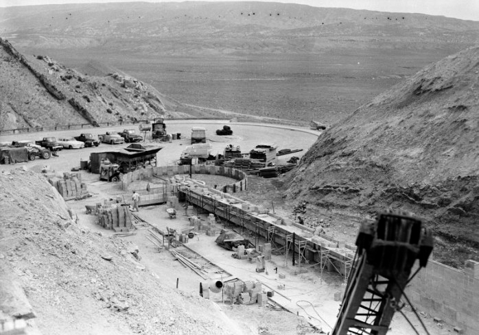Construction of quarry building, 1957