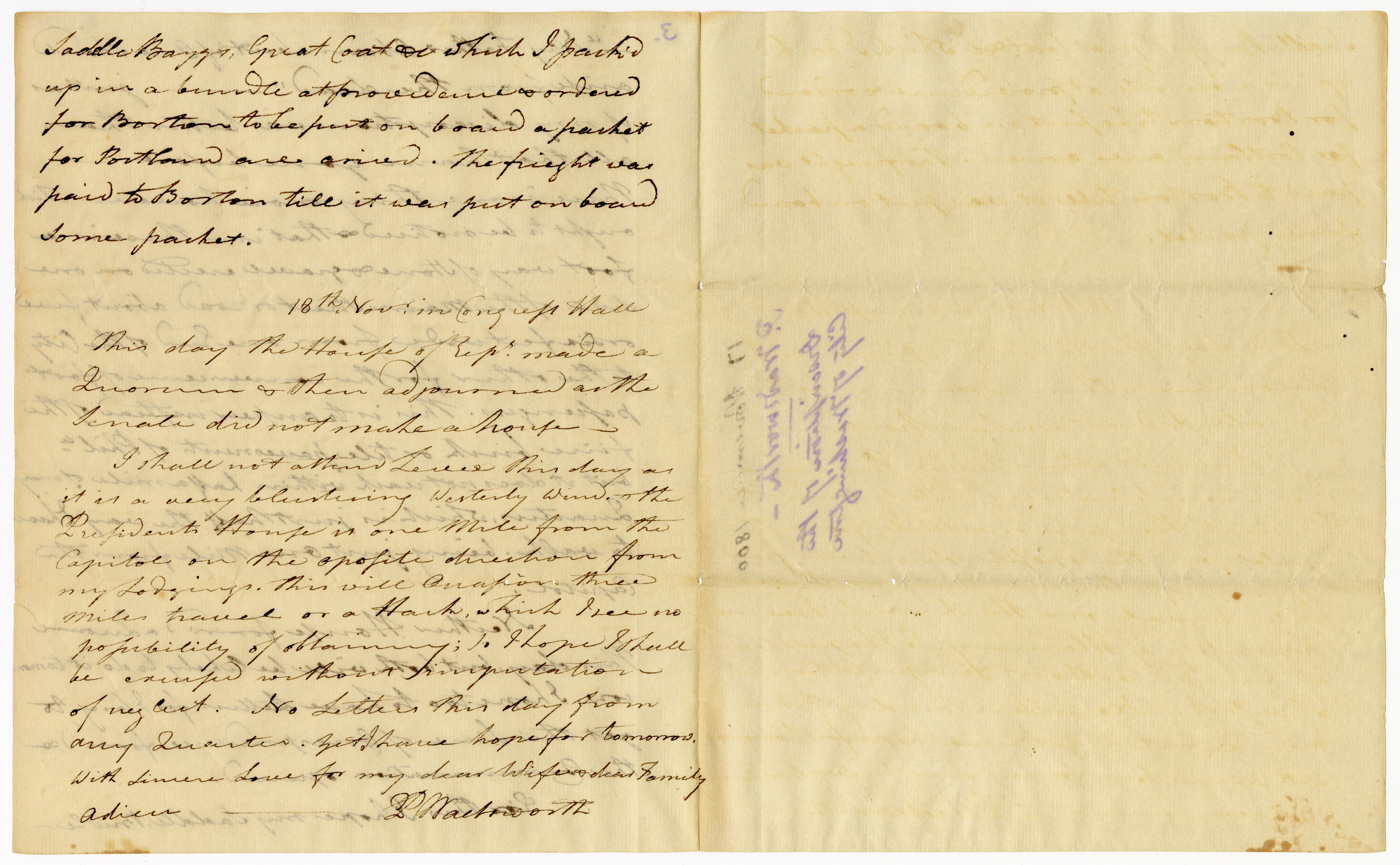 Manuscript letter