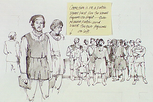 Crew group consisting of two Marineros (able seamen) and several grumetes (either ordinary seamen or ship's boys).